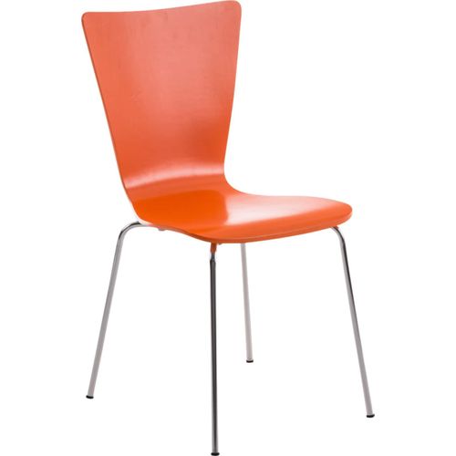 4251152625276 - Stapelstuhl Aaron Ergonomisch Geformter Konferenzstuhl Mit Holzsitz Und Metallgestell I Platzsparender Stuhl Mit Pflegeleichter Sitzfläche