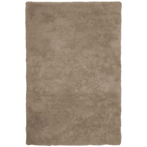 4054293080634 - Hochflor-Teppich OBSESSION My Curacao 490 Teppiche Gr B L 120 cm x 170 cm 35 mm 1 St grau (taupe) Esszimmerteppiche Uni-Farben sehr weicher Kuschelflor handgetuftet