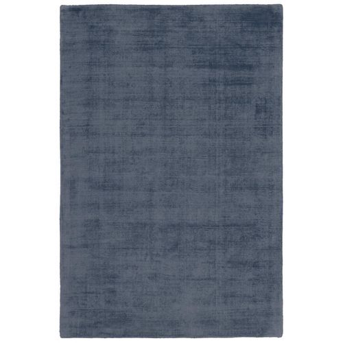 4054293082089 - Teppich OBSESSION My Maori 220 Teppiche Gr B L 160 cm x 230 cm 13 mm 1 St blau (denim) Esszimmerteppiche Uni-Farben Material 100% Viskose handgewebt große Farbauswahl