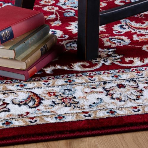 4054293071694 - Teppich OBSESSION Isfahan 741 Teppiche Gr B L 200 cm x 290 cm 11 mm 1 St rot Esszimmerteppiche Orient-Optik ideal im Wohnzimmer & Schlafzimmer