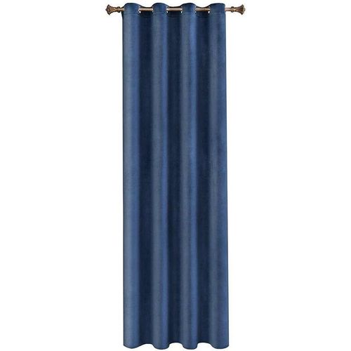 4063425128243 - Verdunklungsgardine mit Ösen in vielen Farben (1 Stück) Marineblau 140x270 cm - Marineblau - Woltu