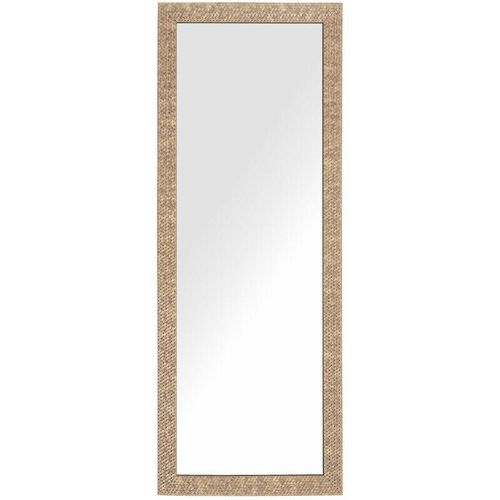 4251682210874 - Beliani - Wandspiegel Messing 50 x 130 cm Kunststoff glänzende Rahmen Rechteckig Elegant Modern - Messing