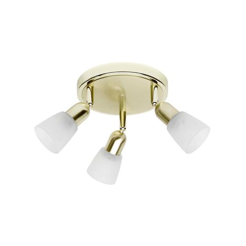 4004353056321 - BRILLIANT Lampe Sofia Spotrondell 3flg messing weiß-alabaster 3x D45 E14 40W geeignet für Tropfenlampen (nicht enthalten) Köpfe schwenkbar - gold 4004353056321 - BRILLIANT Lampe Sofia Spotrondell 3flg messing weiß-alabaster 3x D45 E14 40W geeignet für Tropfenlampen (nicht enthalten) Köpfe schwenkbar - gold
