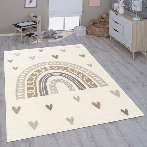 4061981209666 - Kinderteppich Teppich Kinderzimmer Mädchen Jungs Verschiedene Motive Und Größen Beige 120x160 cm - Paco Home