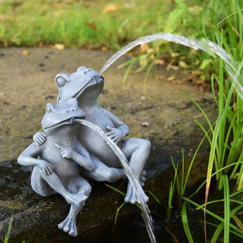 4006873428701 - - Teichfigur Frosch-Paar 28x18x30cm