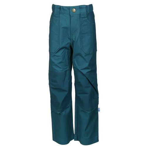 4051578406936 - finkid - Outdoorhose KALLE CANVAS mit Knieverstärkung in deep teal Gr104 110