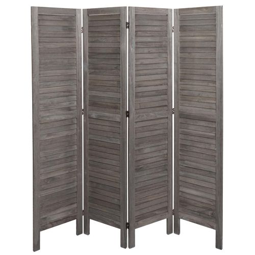 4057651539584 - Paravent MCW-G30 Trennwand Sichtschutz Raumteiler Shabby-Look 170x162cm ~ grau-braun 4057651539584 - Paravent MCW-G30 Trennwand Sichtschutz Raumteiler Shabby-Look 170x162cm ~ grau-braun