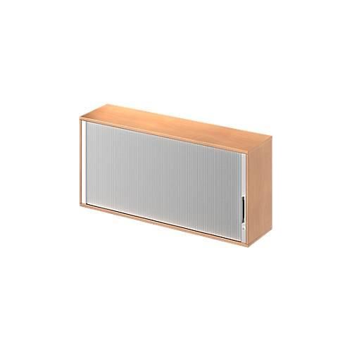 4251898804386 - Genius Aufsatz-Querrolladenschrank TETRIS WOOD 2 OH B 1600 x T 421 x H 750 mm Mitteltrennwand Buche-Dekor 4251898804386 - Genius Aufsatz-Querrolladenschrank TETRIS WOOD 2 OH B 1600 x T 421 x H 750 mm Mitteltrennwand Buche-Dekor