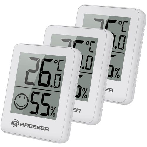 4007922035475 - BRESSER ClimaTemp Thermo-Hygrometer Indikator 3er Set Farbe weiss