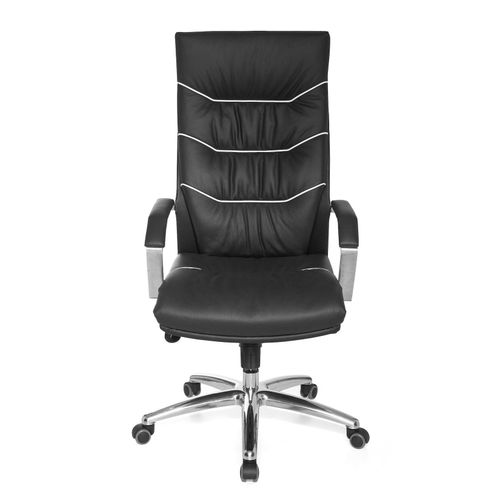 4250950208544 - Bürostuhl Echt-Leder schwarz Schreibtischstuhl Chefsessel mit Kopfstütze & Multiblockmechanik Design Drehstuhl verstellbar Schreibtisch-Stuhl hohe 4250950208544 - Bürostuhl Echt-Leder schwarz Schreibtischstuhl Chefsessel mit Kopfstütze & Multiblockmechanik Design Drehstuhl verstellbar Schreibtisch-Stuhl hohe