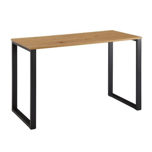 4251757708558 - Schreibtisch Eiche-Dekor Schwarz 120x60x76 cm Design Computertisch Homeoffice Bürotisch Klein Hell Laptoptisch Arbeitszimmer mit Metallbeine 4251757708558 - Schreibtisch Eiche-Dekor Schwarz 120x60x76 cm Design Computertisch Homeoffice Bürotisch Klein Hell Laptoptisch Arbeitszimmer mit Metallbeine
