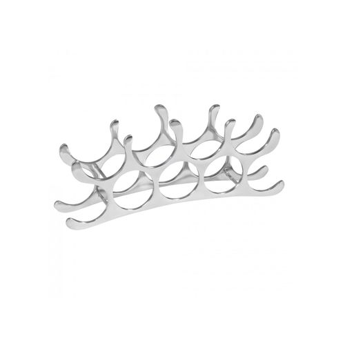4250950246133 - Finebuy - Design Aluminium Weinregal 9 Flaschen in Silber 55x20x12 cm Flaschenregal Wein Zubehör Edel modern Metall Deko Weinflaschen Halter Schmal 4250950246133 - Finebuy - Design Aluminium Weinregal 9 Flaschen in Silber 55x20x12 cm Flaschenregal Wein Zubehör Edel modern Metall Deko Weinflaschen Halter Schmal