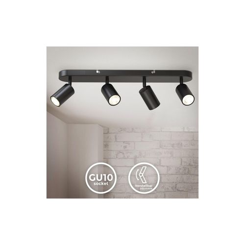 4057722006953 - Bklicht - Retro led Deckenstrahler 4-flammig 230V Deckenlampe Spot schwenkbar Schwarz GU10 - 10 4057722006953 - Bklicht - Retro led Deckenstrahler 4-flammig 230V Deckenlampe Spot schwenkbar Schwarz GU10 - 10