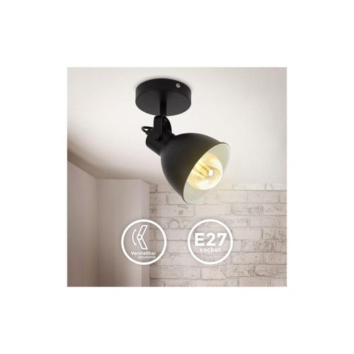 4057722008476 - Bklicht - led Wandlampe Spot Retro Industrial Design Vintage Wandleuchte matt schwarz E27 4057722008476 - Bklicht - led Wandlampe Spot Retro Industrial Design Vintage Wandleuchte matt schwarz E27