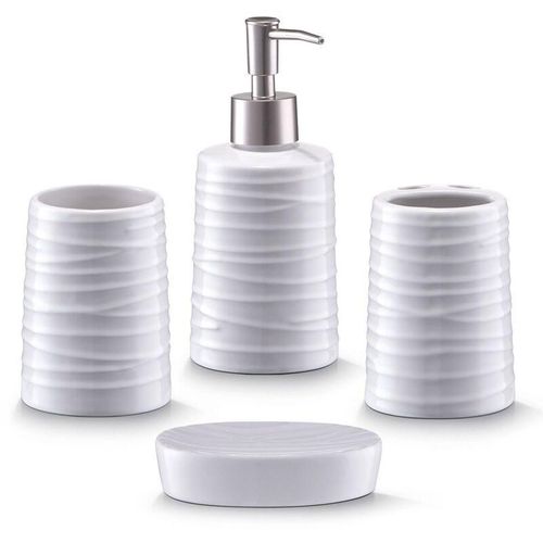 4003368182667 - Bad-Accessoires-Set 4-teilig Keramik - Zeller