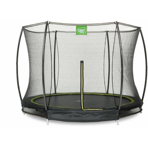 8717703020397 - Exit Toys - exit Silhouette Bodentrampolin ø305cm mit Sicherheitsnetz - schwarz - Schwarz