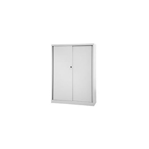 5020073859713 - Schiebetürenschrank ECO 3 Fachböden 4 OH Farbe lichtgrau H 1637 x B 1200 x T 430 mm