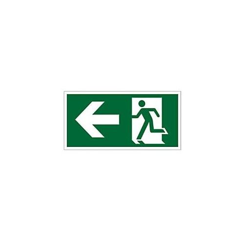 5059791000312 - Seco Schild Ausgang links Zum Ankleben Kunststoff 20 x 60 cm 5059791000312 - Seco Schild Ausgang links Zum Ankleben Kunststoff 20 x 60 cm