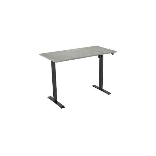 7442909339394 - euroseats 1-Motor Sitz-Stehschreibtisch Rechteckig Beton T-Fuß 2 Schreibtischcontainer 1400 (B) x 800 (T) x 1235 (H) mm Metall 7442909339394 - euroseats 1-Motor Sitz-Stehschreibtisch Rechteckig Beton T-Fuß 2 Schreibtischcontainer 1400 (B) x 800 (T) x 1235 (H) mm Metall
