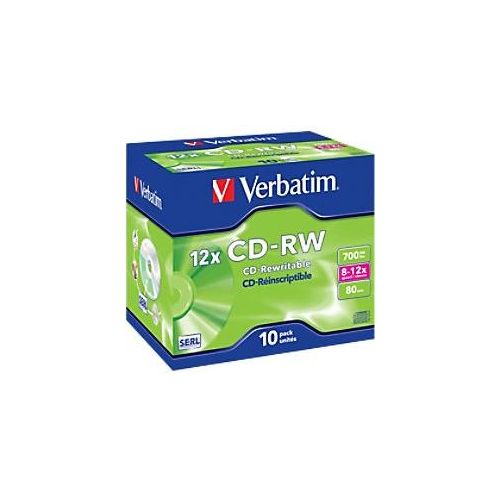 0023942431480 - CD-Rohlinge 43148 CD-RW wiederbeschreibbar 700 MB   80min Jewel Case  0023942431480 10 Stück