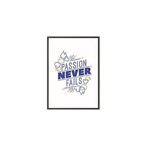 3660141893397 - Paperflow Wandbild Passion never fails Plexiglas Aluminium 500 x 700 mm