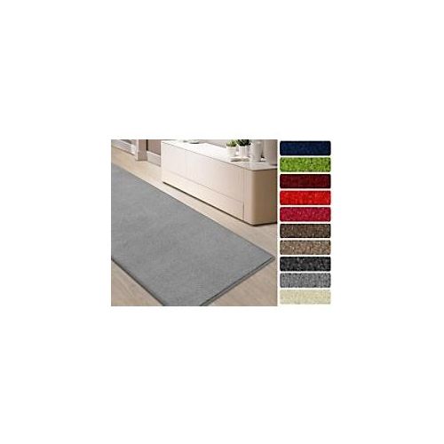 4064149137702 - Velours-Teppich Floordirekt STEP Dynasty Velours Silbergrau Polypropylen 660 x 1500 mm