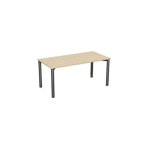 4038933068756 - Flex Schreibtisch ahorn anthrazit rechteckig 4-Fuß-Gestell grau 1600 x 800 cm