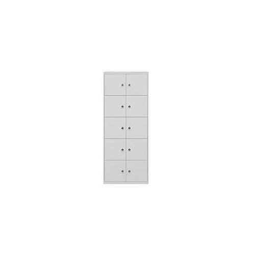 5020073809237 - Schießfachschrank LateralFile? Lodge mit 10 Schließfächern à H 375 mm 1985 x 800 x 470 mm Lichtgrau
