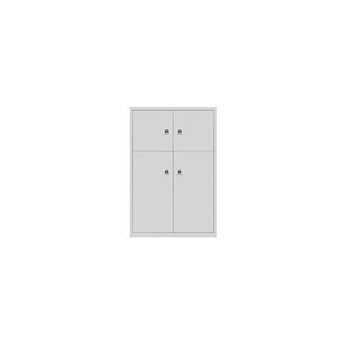 5020073728446 - Schießfachschrank LateralFile? Lodge mit 2 Schließfächern à H 375 mm und 2 Schließfächern à 755 mm 1225 x 800 x 470 mm Lichtgrau