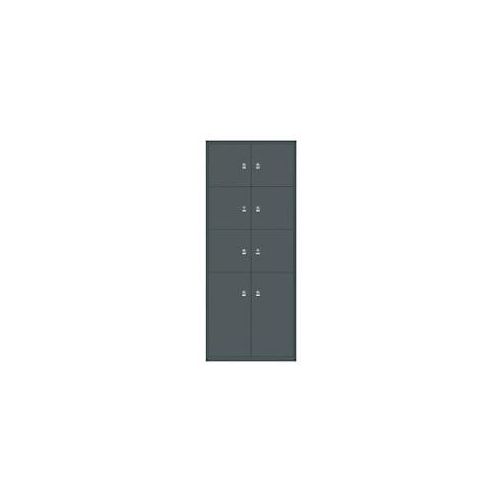 5020073779714 - Schießfachschrank LateralFile? Lodge mit 6 Schließfächern à H 375 mm und 2 Schließfächern à 755 mm 1985 x 800 x 470 mm Anthrazitgrau