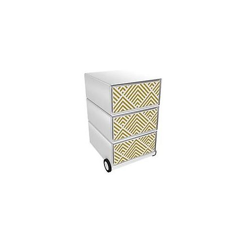 3660141952391 - Rollcontainer easyBox 3 horizontale Schubladen 642x390x436mm PERSO ART DECO - AUFGEHENDE SONNE 3660141952391 - Rollcontainer easyBox 3 horizontale Schubladen 642x390x436mm PERSO ART DECO - AUFGEHENDE SONNE