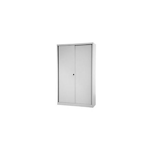 5020073859720 - Schiebetürenschrank ECO 4 Fachböden 5 OH Farbe lichtgrau H 1980 x B 1200 x T 430 mm