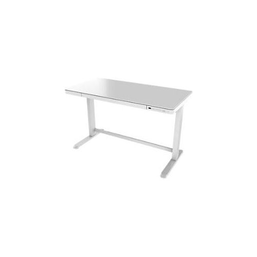 7442909335334 - euroseats Sitz-Stehschreibtisch Schwarz C-Fuß 1 Schub 2 Schreibtischcontainer 1202 (B) x 602 (T) x 1210 (H) mm Metall