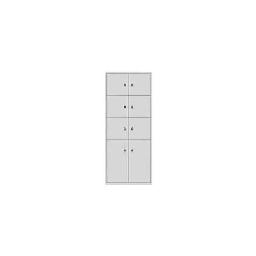 5020073787313 - Schießfachschrank LateralFile? Lodge mit 6 Schließfächern à H 375 mm und 2 Schließfächern à 755 mm 1985 x 800 x 470 mm Lichtgrau
