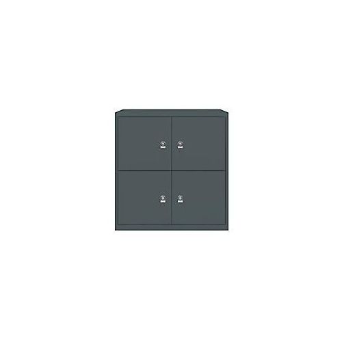 5020073830385 - Schießfachschrank LateralFile? Lodge mit 4 Schließfächern à H 375 mm 845 x 800 x 470 mm Anthrazitgrau 5020073830385 - Schießfachschrank LateralFile? Lodge mit 4 Schließfächern à H 375 mm 845 x 800 x 470 mm Anthrazitgrau
