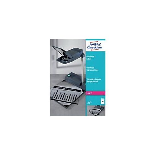 4004182035528 - Kopierfolie 3552 A4 für Laserdrucker Kopierer 01mm Overhead-Folie transparent klar 4004182035528 Zweckform 100 Stück