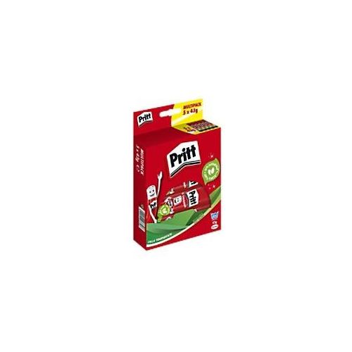 5410091268398 - Klebestift PRITT Multipack 5 x 43 g anwendbar bei Papier Pappe Fotos umweltschonend auswaschbar bei 20° C farblos