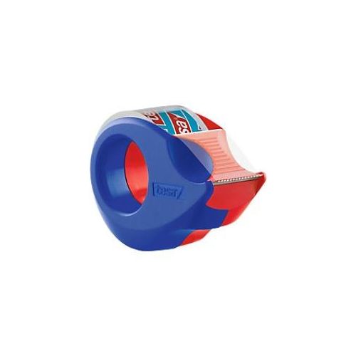 4042448855961 - - Handabroller ® Mini nachfüllbar inkl 1 Rolle film® kristall-klar 19 mm x 10 m (b x l) ohne Lösungsmittel rot blau