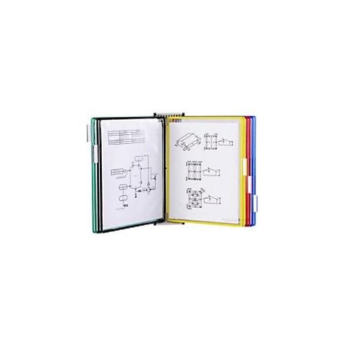 3377994146098 - Djois Tarifold Sichttafelsystem 10 Flächen DIN A4 Metall PVC (Polyvinylchlorid) Farbig Sortiert