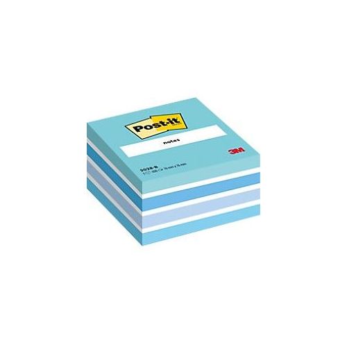 4001895872792 - Liderpapel - Haftnotizwürfel ® 76 x 45 x 76 mm (b x h x t) türkis weiß retroblau zenblau paradiseblau 450 Bl