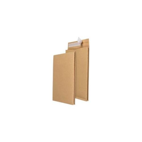 8717868203857 - C4 Abziehstreifen Faltenversandtaschen Braun 229 (B) x 324 (H) mm Ohne Fenster 125 g m2 100 Stück