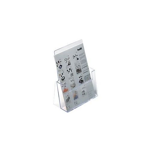 4012086000900 - helit the helpdesk Prospektständer DIN A4 235 (B) x 85 (T) x 25 (H) cm Transparent 2 Stück