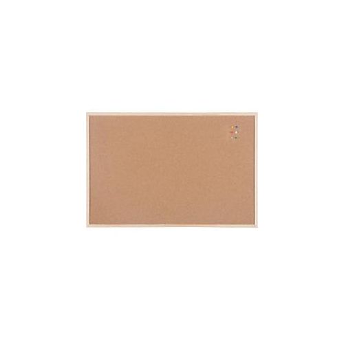 8717868083459 - Pinnwand Nicht magnetisch Wandmontage Kork 120 (B) x 14 (T) x 90 (H) cm Holz Braun