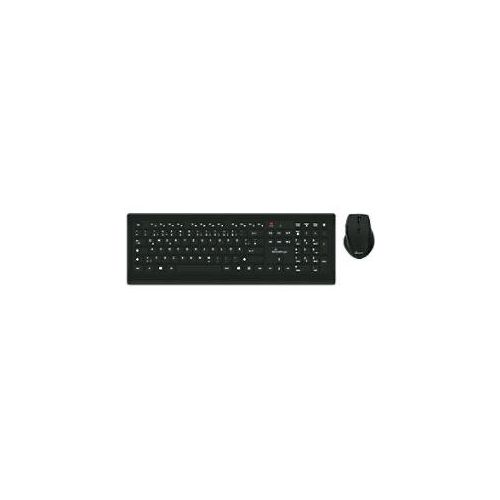 4260283117819 - MEDIARANGE MROS104 - Volle Größe (100%) - Kabellos - RF Wireless - QWERTY - Schwarz - Maus enthalten