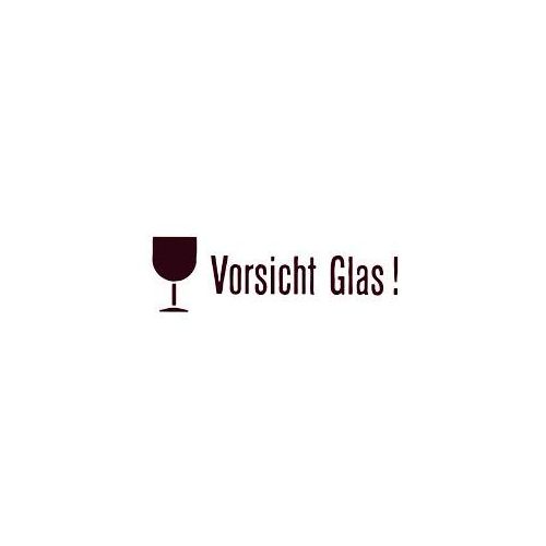 4008705067508 - Versandzettel selbstklebend Vorsicht Glas rot schwarz 39x118mm 6750 4008705067508 1000 Stück