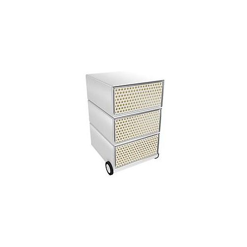 3660141952315 - Rollcontainer easyBox 3 horizontale Schubladen 642x390x436mm PERSO HOLLYWOOD