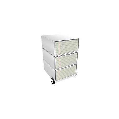 3660141951707 - Rollcontainer easyBox 4 horizontale Schubladen 642x390x436mm PERSO NOTEBOOK