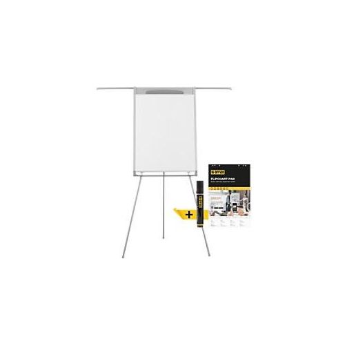 5603750509332 - Flipchart Magnetic 70x100cm grau auf Dreibeinstativ mit Armen 5603750509332 Bi-Office