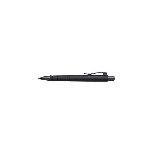 6933256634450 - Faber Castell - Kugelschreiber poly ball All Black & White Strichstärke 06 mm Schreibfarbe blau