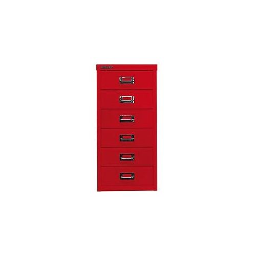 5020073753653 - Schubladenschrank MultiDrawer? 29er Serie L296670 Stahl 6 Schubladen (Vollauszug) A4 278 x 59 x 38 cm rot 5020073753653 Bi